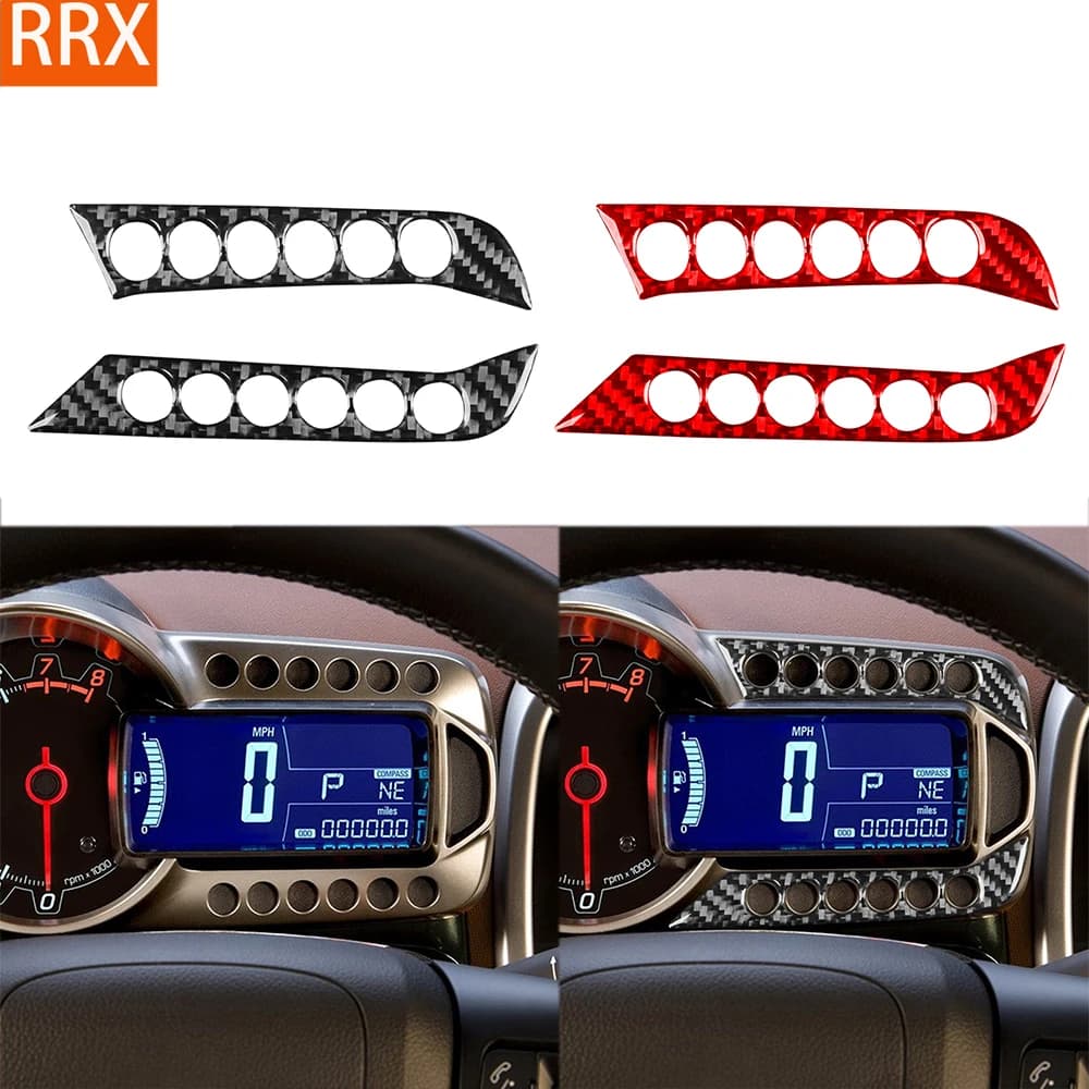 For Chevrolet Sonic 2012 2013 2014 2015 2016 Speedometer Frame Trim Cover Real Carbon Fiber Stickers Car Interior Accessories