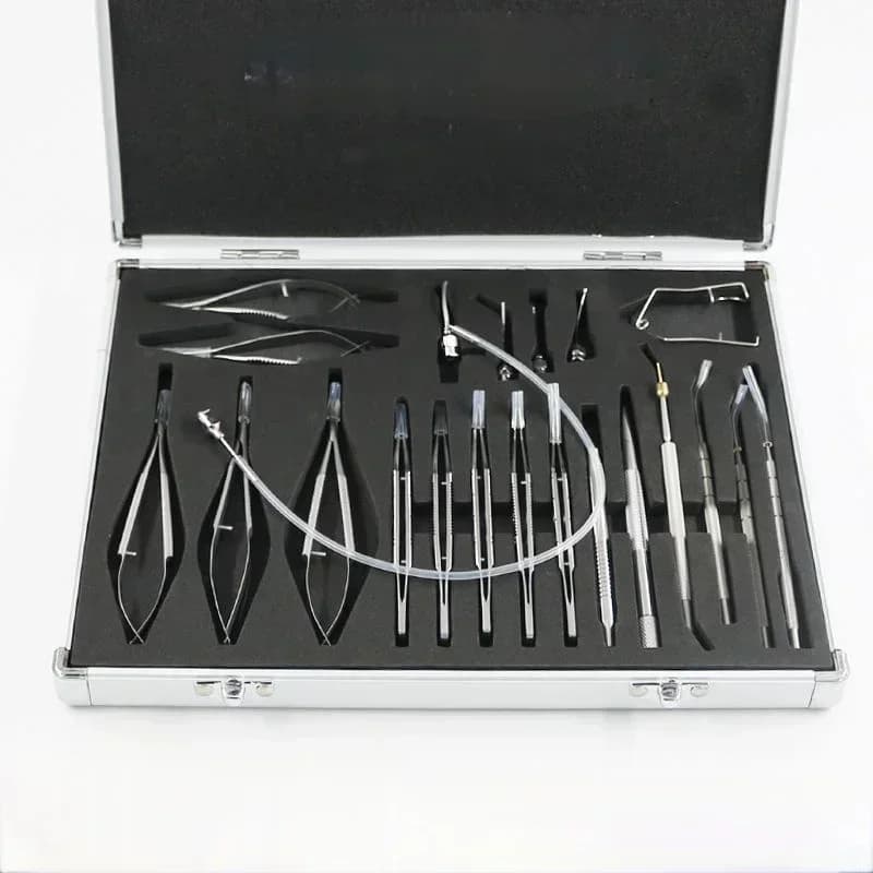 Ophthalmic Surgery Kit  Stainless steel  21 pieces Cataract  Set for eye surgery intraocular lenses Hot sales