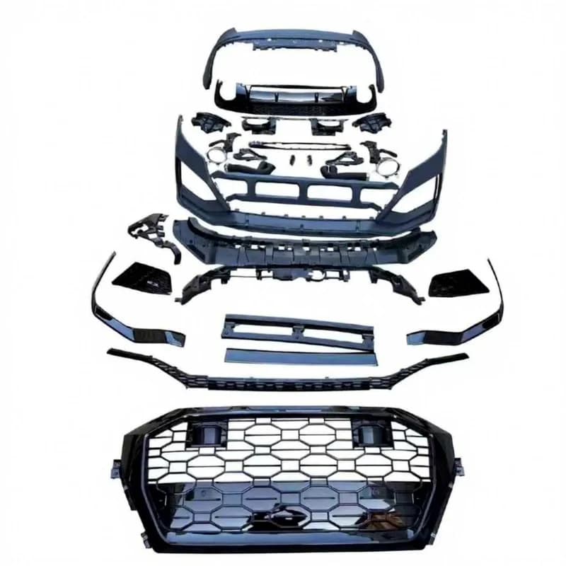 High Quality Body Kit Fit Q8 Upgrade to RSQ8 Style, Front Rear Bumper & Grille, Screw-On Installation