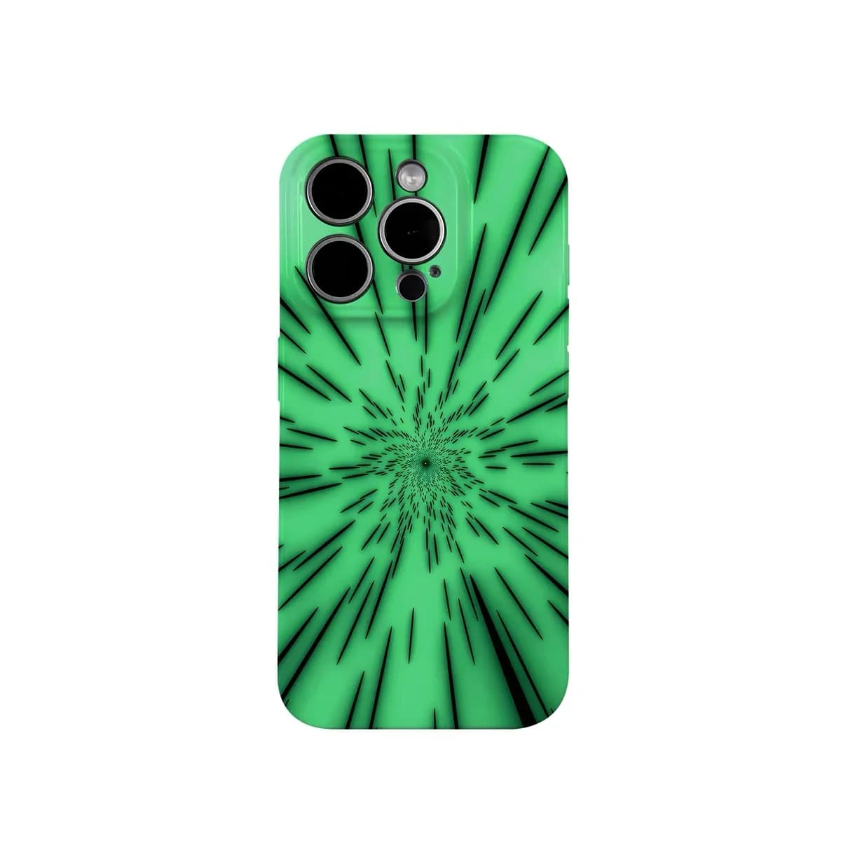 Fluorescent Green Black Lines Phone Case for IPHONE 17 Air 16E 15 PROMAX 14 Plus 13 12 MINI 11 PRO 16Plus XR Acrylic Phone Cover