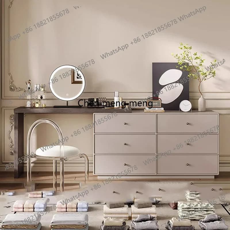 Computer Desk Vanity Table Cosmetics Living Room Modern Dressing Table Drawers Bedroom Mesa De Maquillaje Postmodern Furniture