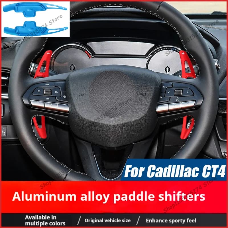 For Cadillac CT4 Aluminum Alloy Shift Paddles XT6 XT4CT5 Steering Wheel Paddles Car Interior Modification
