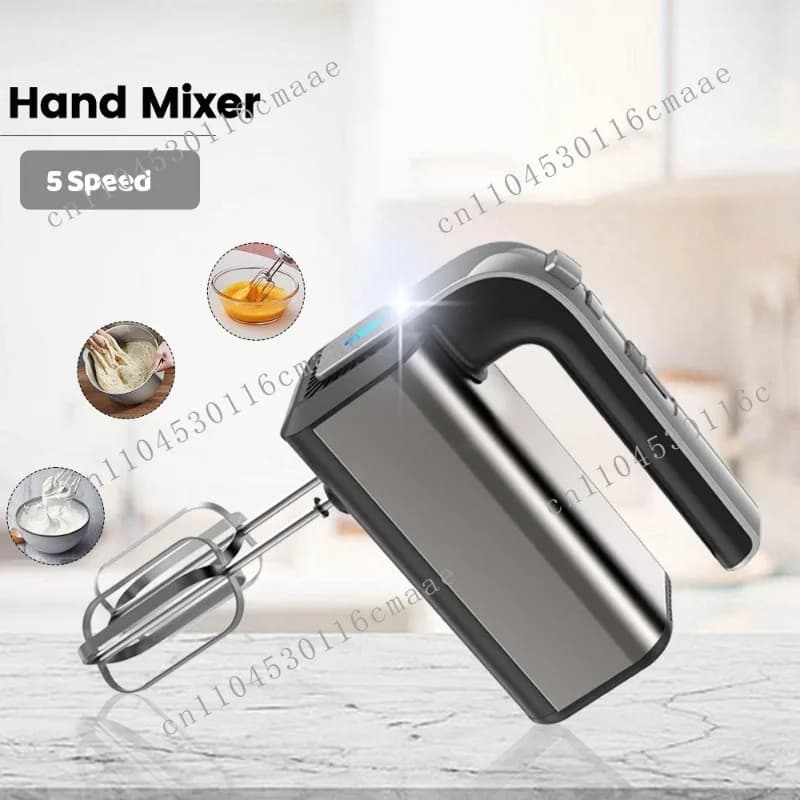 High-power Handheld Electric Egg Beater, Baking Cream Mixer, Small Hair Beater, Five Gears
