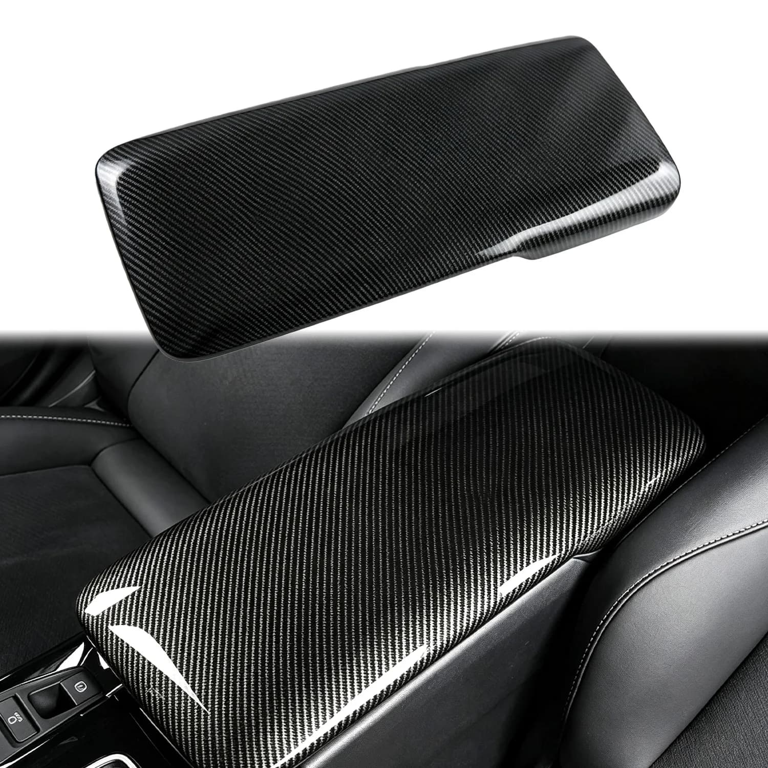 LHD! For Toyota Camry XV80 9th Gen 2025-2026 ABS Carbon Fiber Center Console Armrest Box Cover – Not for US Spec (1PC)