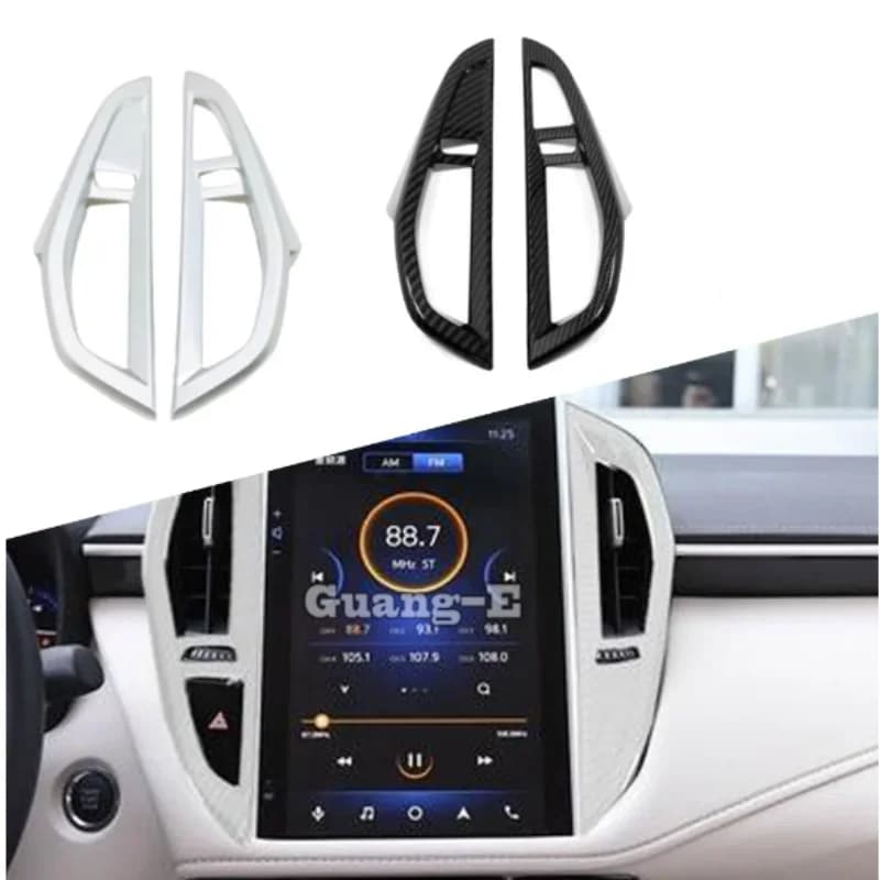Car Frame Cover Instrument Panel Trim Front Sticker Air Conditioning Outlet Vent For Toyota E210 2019 2021 2022