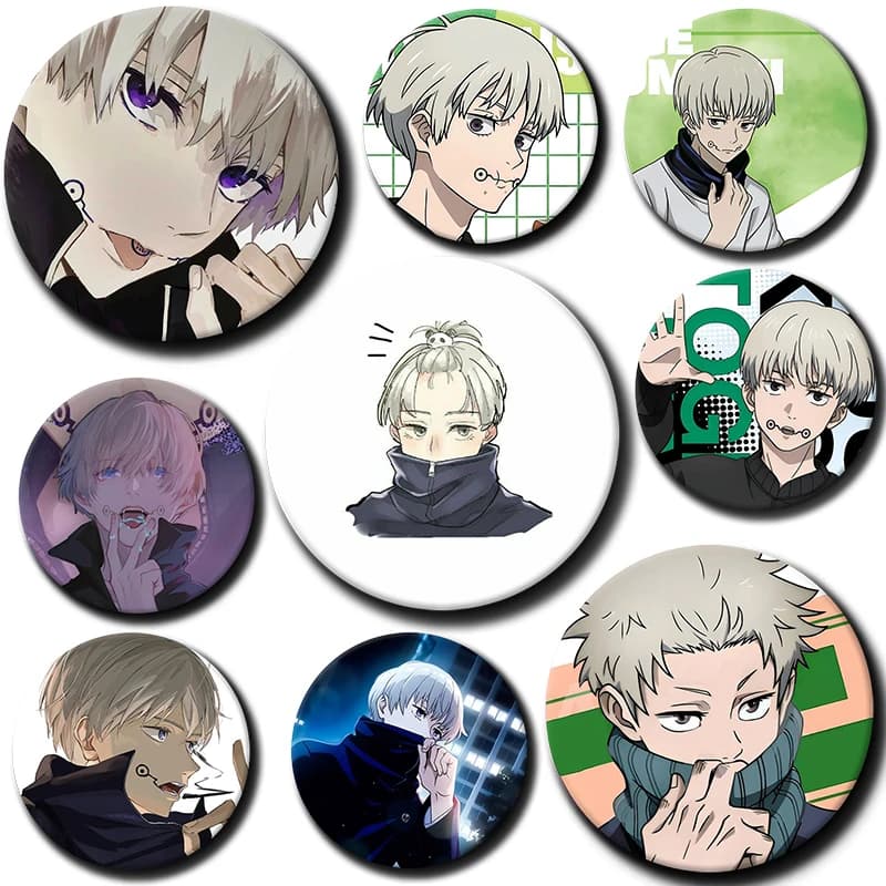 Cartoon Role Play Toge Inumaki Soft Button Pin Badge Anime Character Brooch Creative Badge for Backpack Clothes Decoration Gift