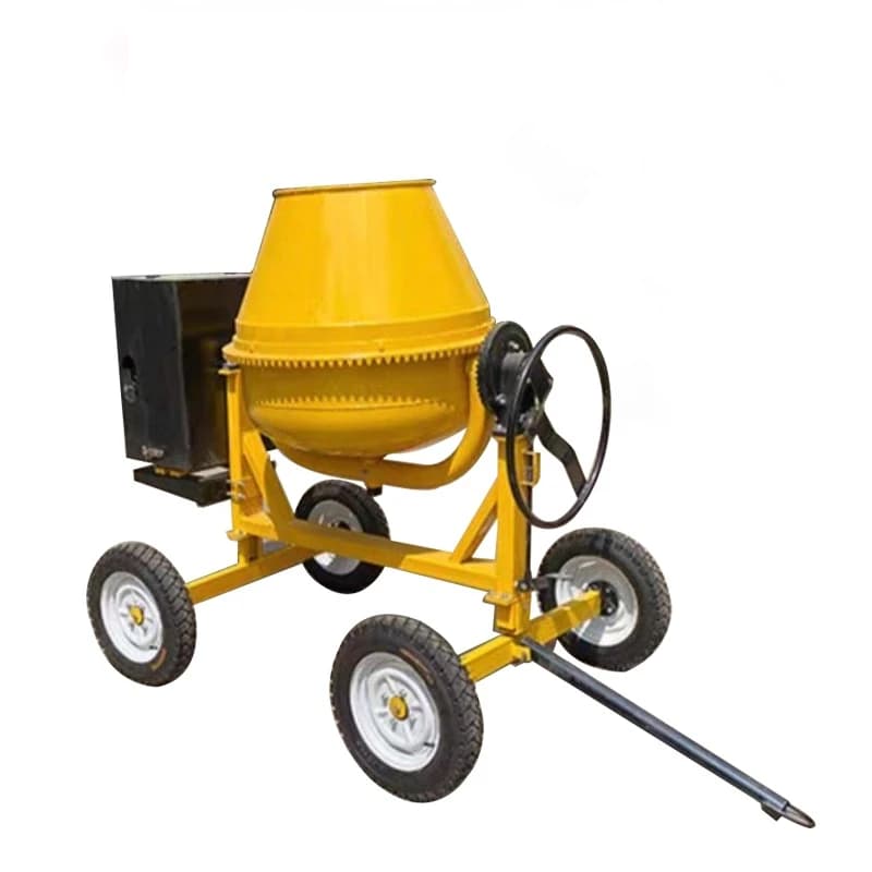 Diesel Mixer 350L Concrete Drum Mixer Small Yellow Drum Cement Mortar Mixing Equipment Energy-saving