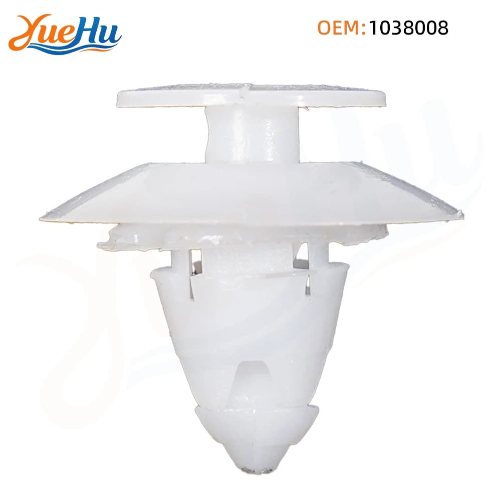 YUEHU 25PCS 1038008 Bumper Clips Fixings Fastener Plastic Trim Clips Front Rear Plastic White Compatible with Ford Ka