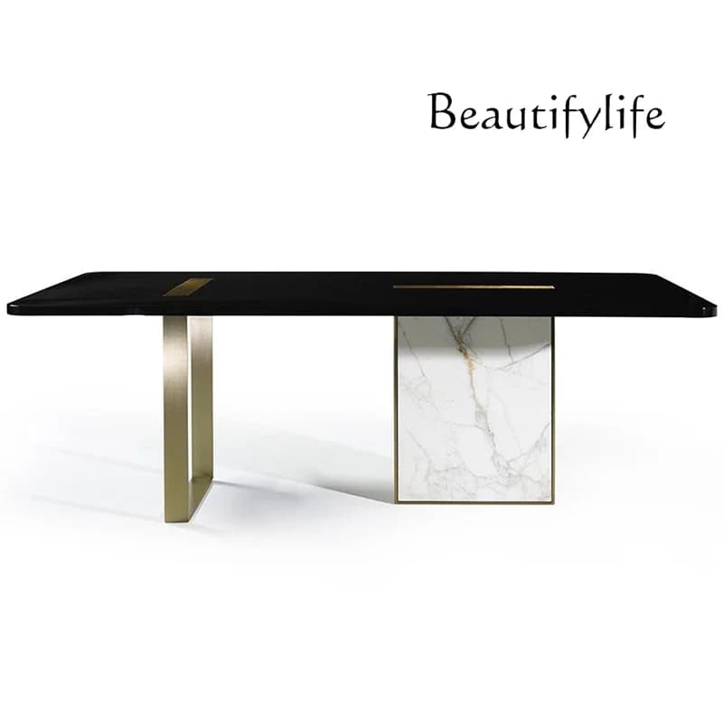 XX Italian Light Luxury Stainless Steel Entrance Entrance Corridor Living Room Shelf Simple Modern Marble