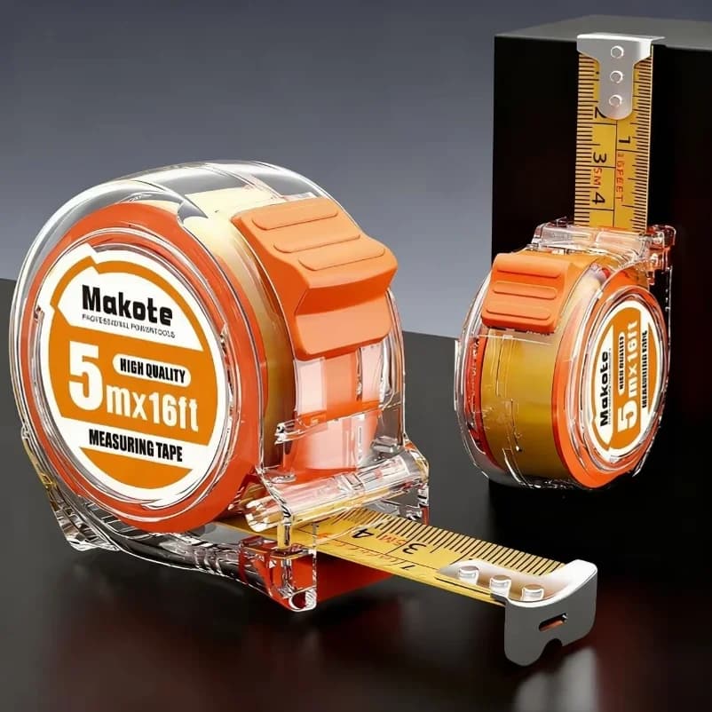 3/5/7.5/10M High quality stainless steel tape measure in metric and imperial system suitable for woodworking and household use