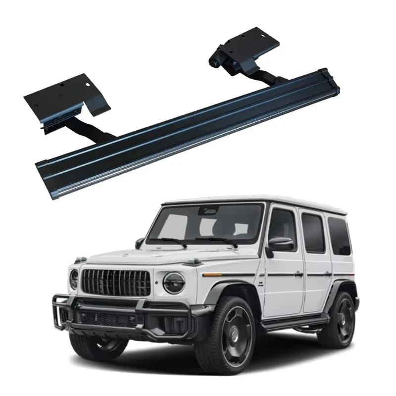 WEIJIA High Quality Aluminum Alloy Electric Running Board Auto Scaling Side Pedal for Mercedes-Benz G Class G63 AMG Rotary Style