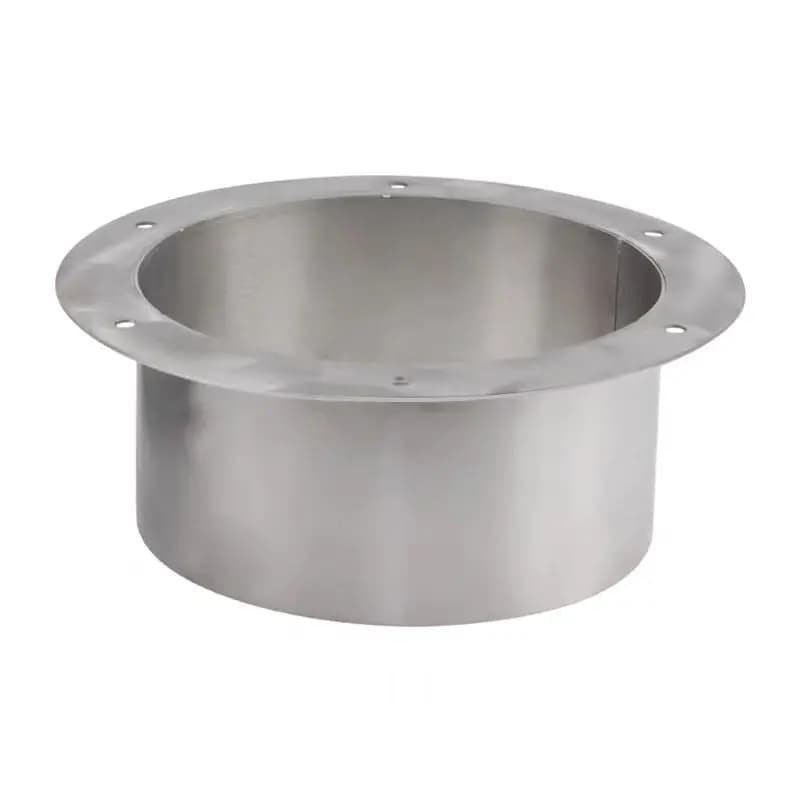 304 stainless steel flange joint trend flanging welding pipe joint fan connector quick installation plus round
