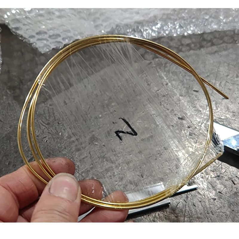 H62 Brass Wire Brass Rod 0.3-5mm Bare Copper Wire Solid Round Bar Fine Round Rod for DIY Crafts Electrical