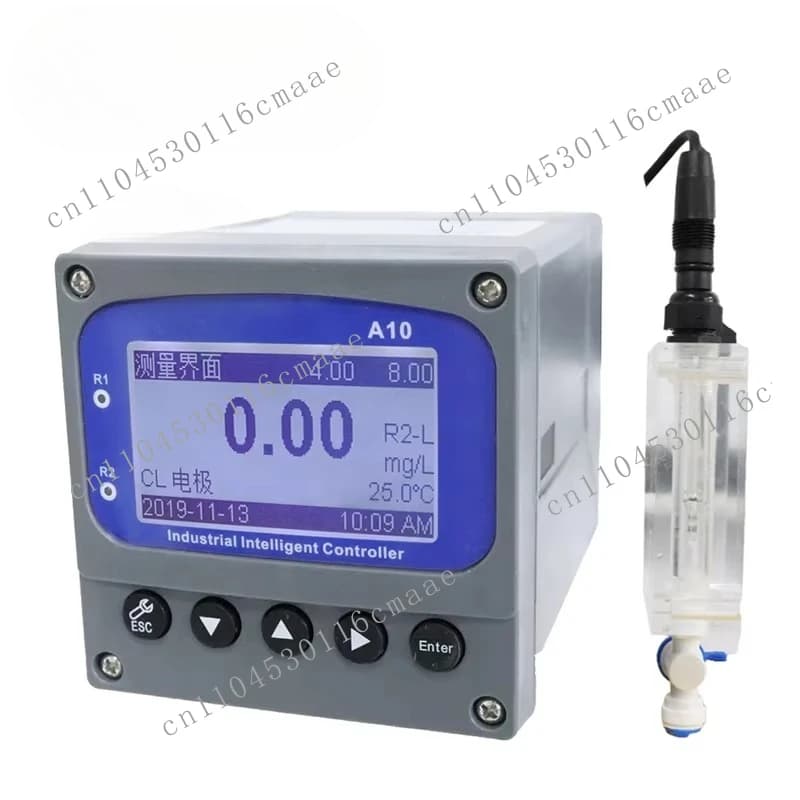 Swimming Pool Water Digital Free Residual Chlorine Tester Meter with Sensor