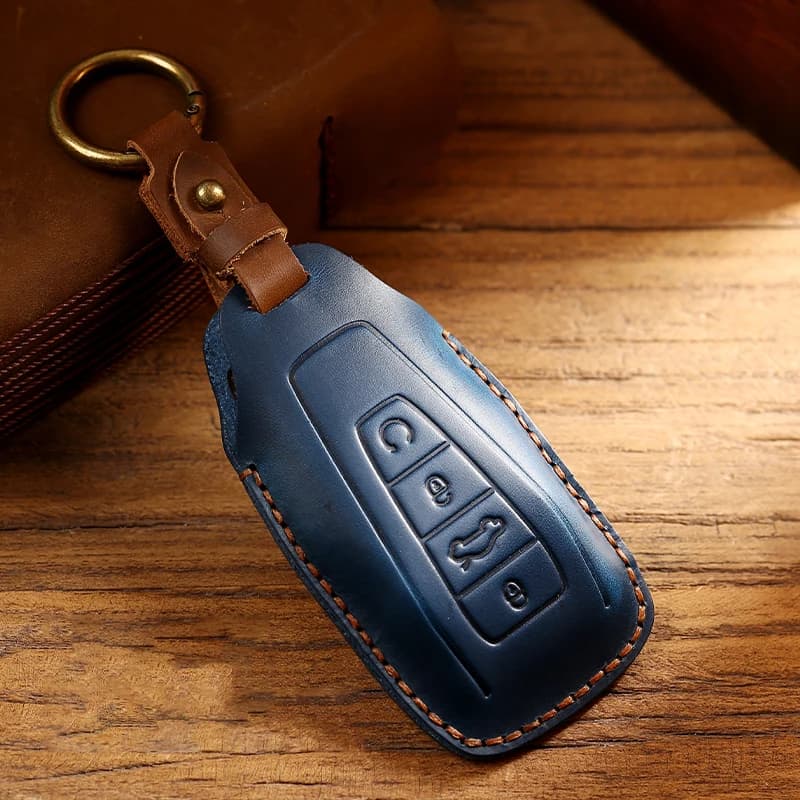 For Geely Coolray Atlas Boyue NL3 Emgrand X7 EX7 SUV GT GC9 Borui Leather Car Key Case Cover Shell Keychain Holder Accessories