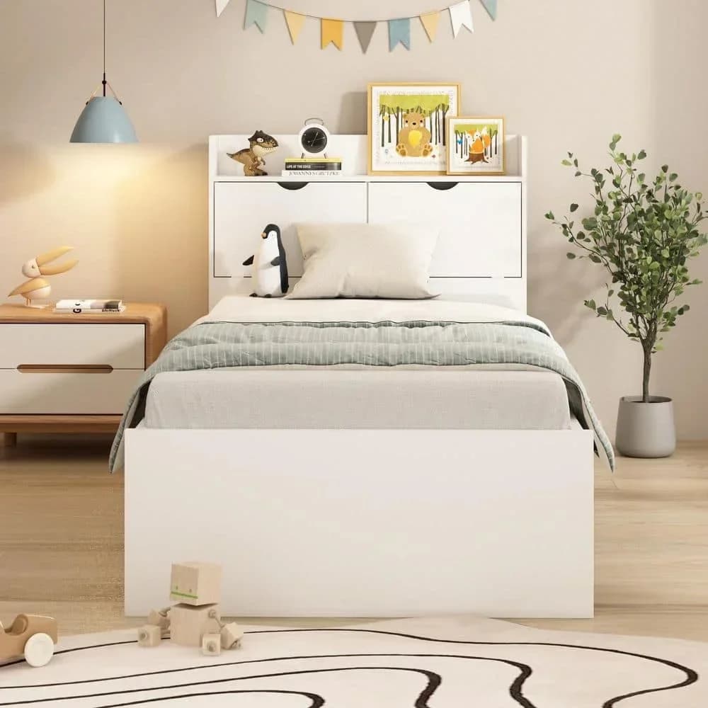 /Single Wooden King Size Queen Double Bed Storage Luxury Modern Beds Wooden Bedroom Furniture Single Bed