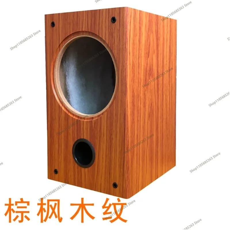 8 Inch Empty Wood Speaker Cabinet， Audiophile Grade DIY Enclosure for Full Range/Coaxial Drivers， Home & Car Audio