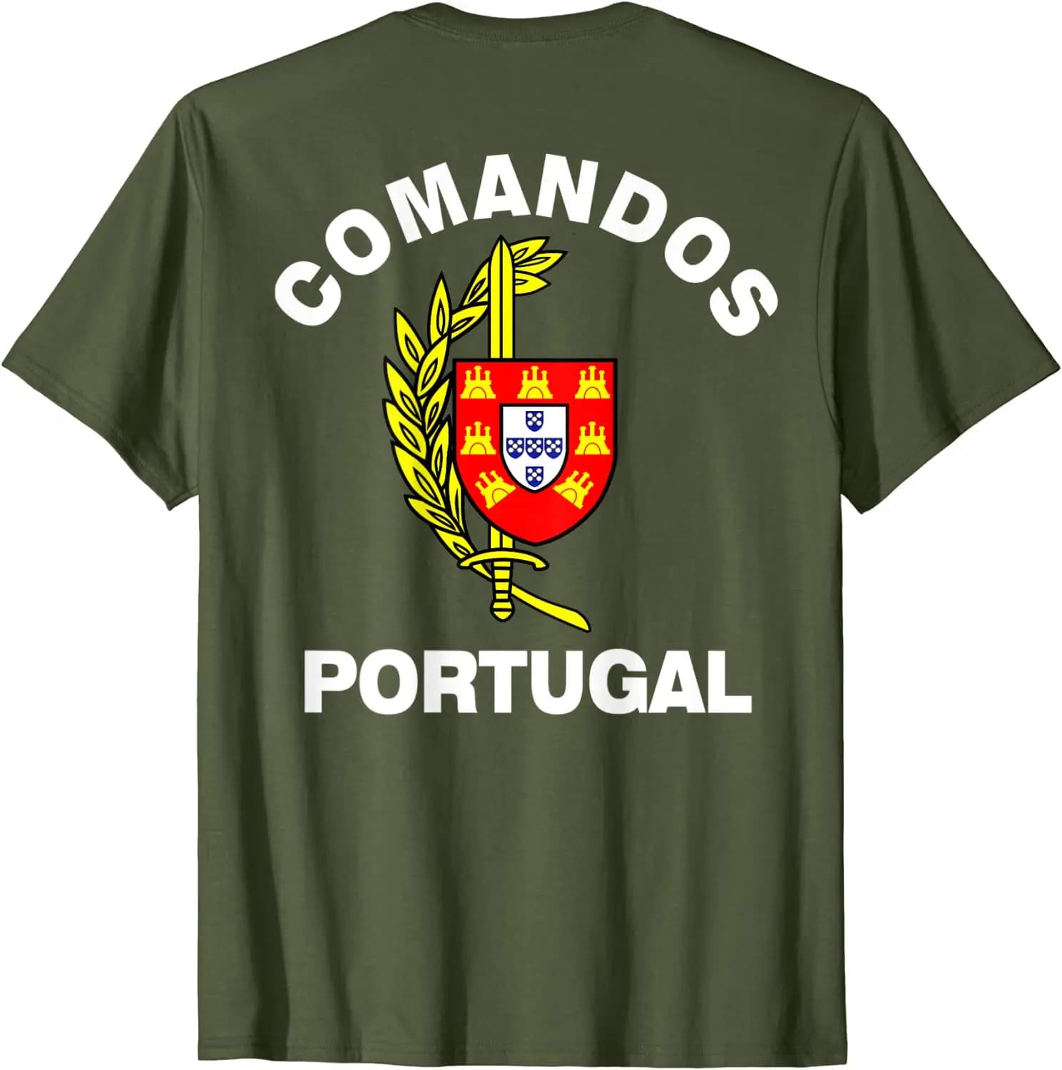 Portuguese Army Special Forces Comandos Men T-shirt Short Casual 100% Cotton Shirts
