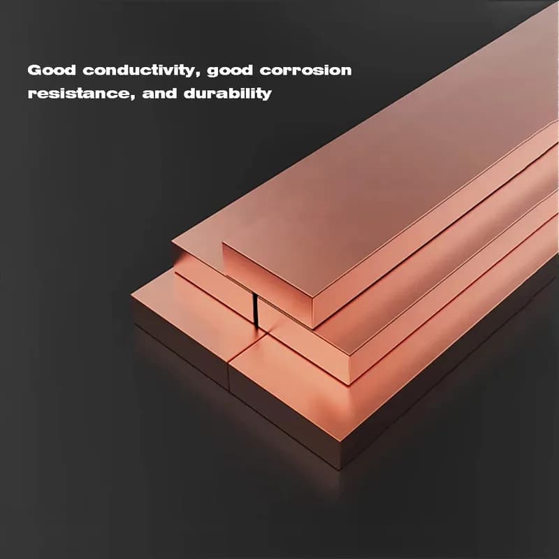 T2 Purple Copper Plate Flat Strip Pure Red Copper 1-10mm Thick Customized Processing 500mm Length