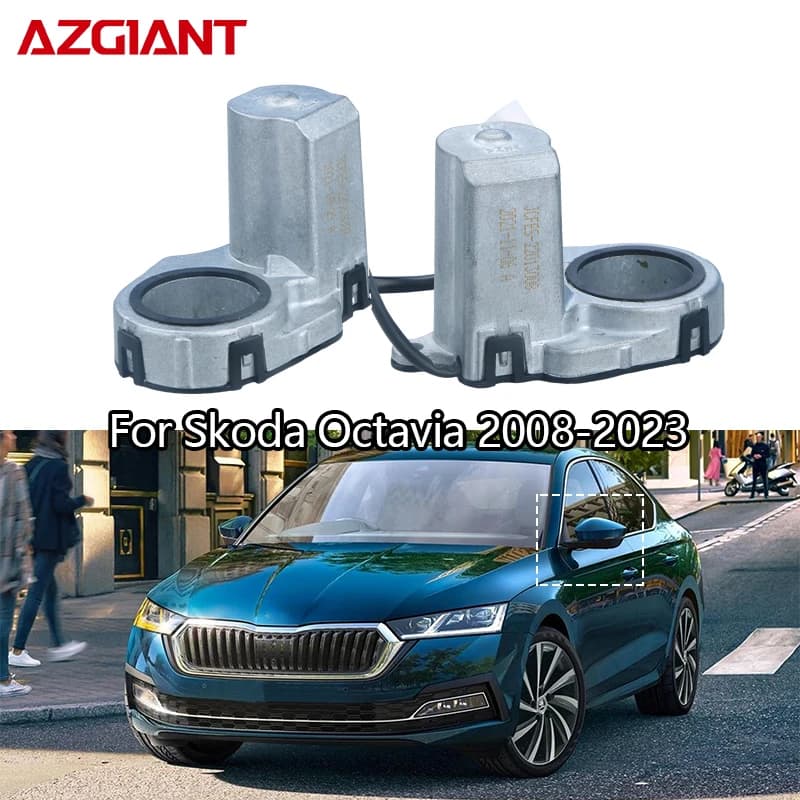 AZGIANT Car Door Side Rearview Mirrors Folding Actuator Motor For 2008-2023 Skoda Octavia Universal Repair Kit Auto