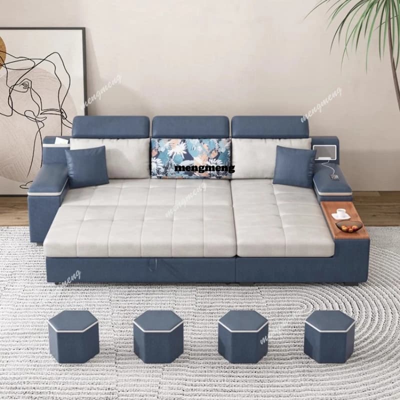 Minimalist Living Room Sofas Storage Small Apartment Convertible Straight Sofa Elegant Comfortable Fauteuil Salon Home Furniture