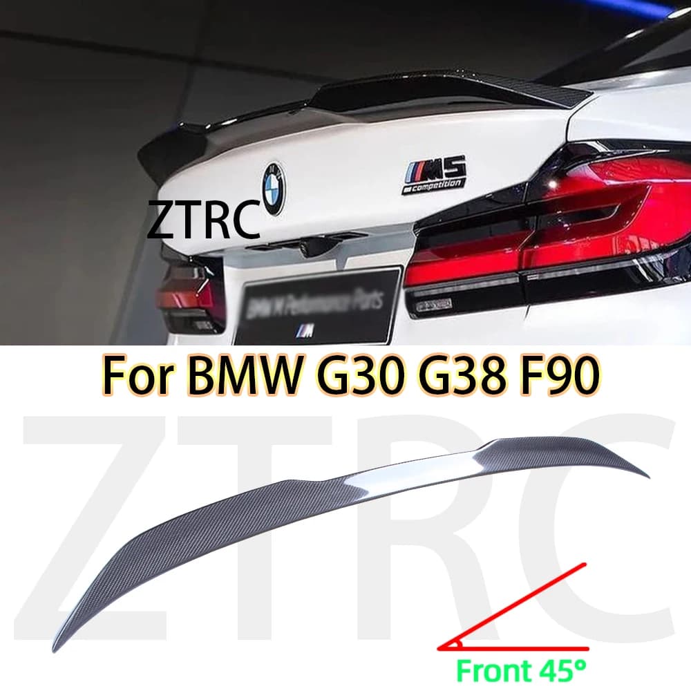 Car Spoiler For BMW 5 Series G30 G38/F90 M5 DA Style Real carbon fiber material Rear Spoiler Trunk wing 2016-2024