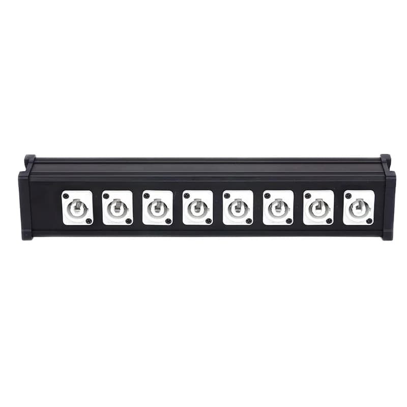 ABCCABLS Stage 8-Way 16A LED Lamp Power Box 230W Beam Lamp XLR Connector Truss Junction Audio Video Connectivity Operating Temp