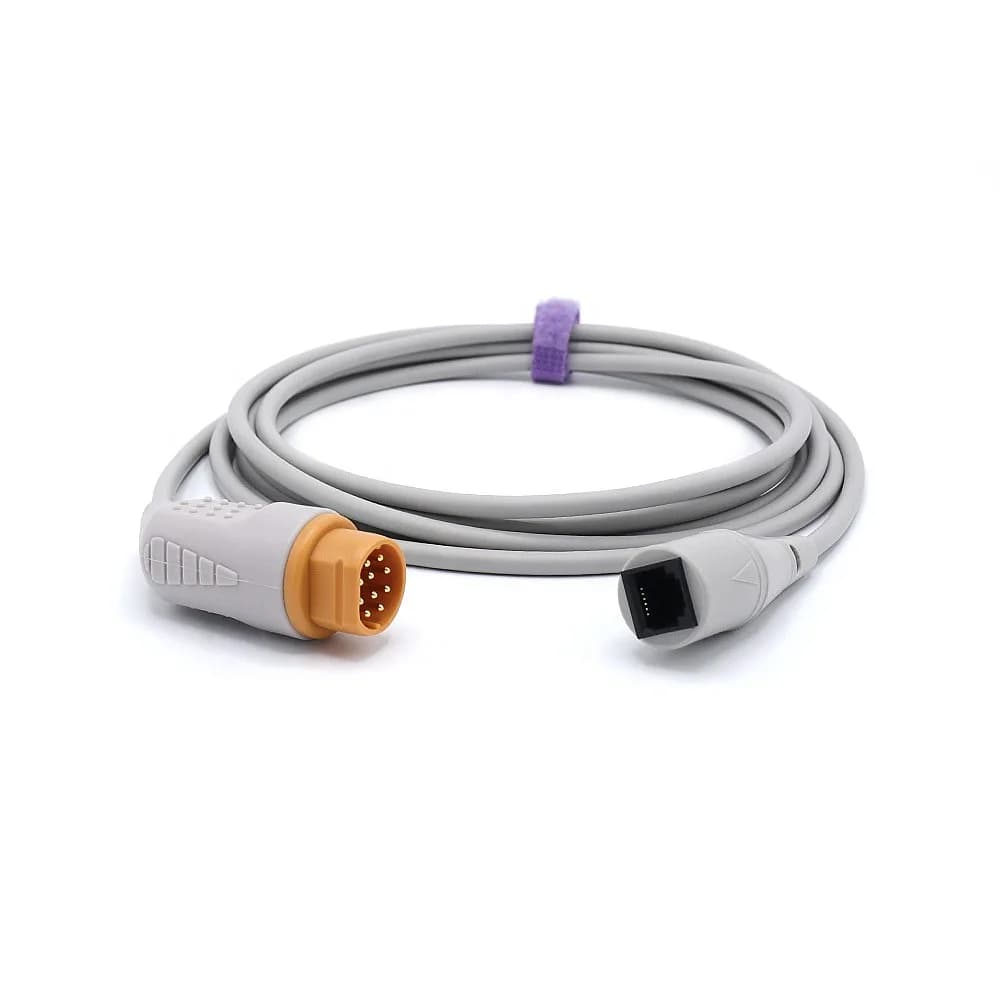 Compatible Dragers CB-91096  IBP Adapter Cable, 10-Pin Connector To Medexs Sensor, 3.2m