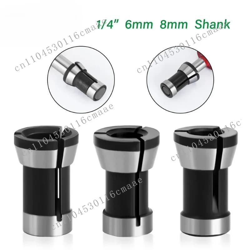 6mm 6.35mm 8mm engraving machine chuck, edge trimmer, angle grinder chuck, woodworking accessory conversion head