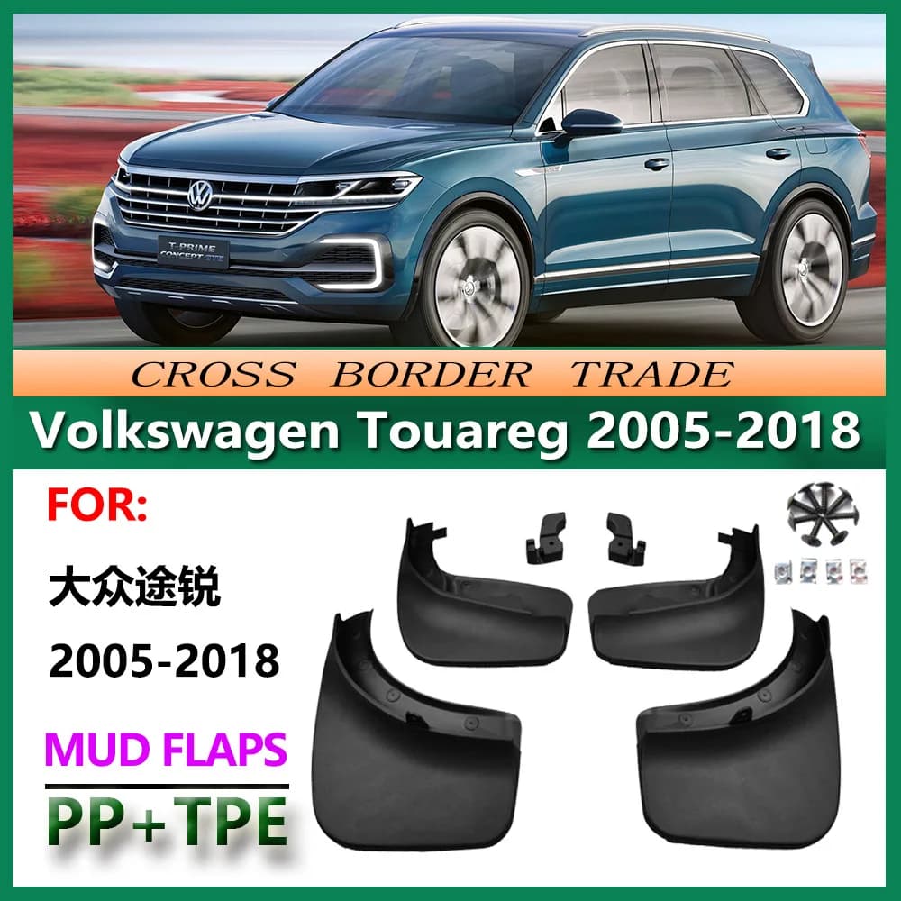 For Volkswagen Touareg 2005-2018 Mud Flaps OE Style Splash Guards Set of 4 Perfect Fit for Luxury SUV