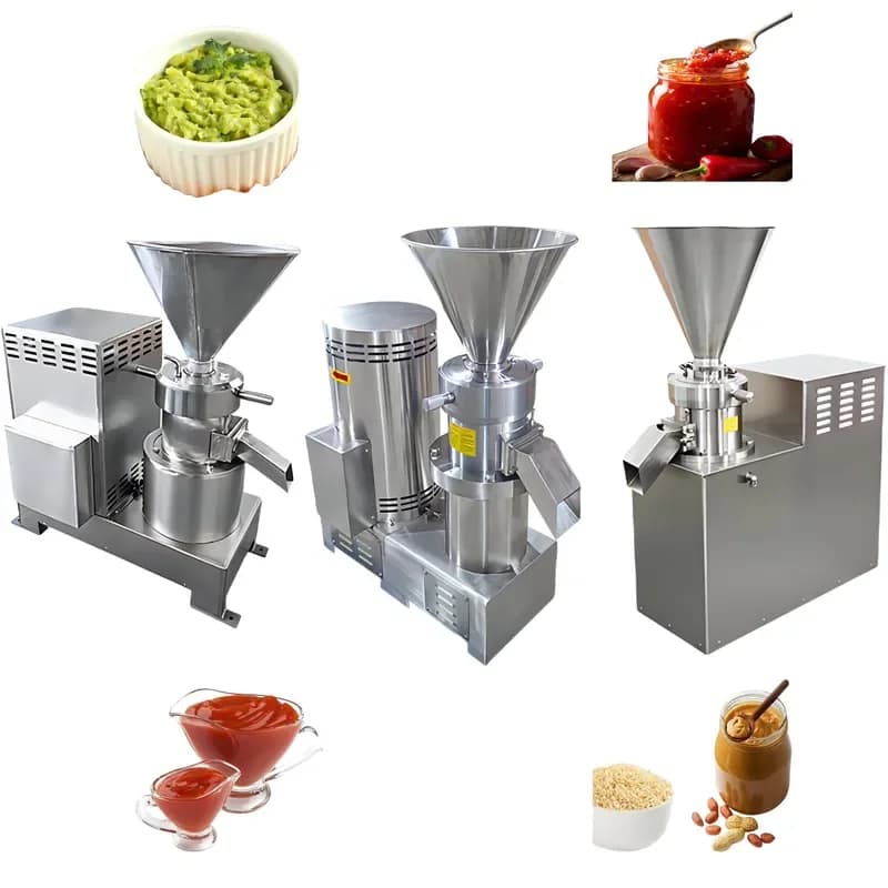 VBJX 10L 20L 50L 100L 200L 1000L 2000L Chili Chickpea Peanut Paste Colloid Mill Machine Sesame Shrimp Paste Grinding Machine
