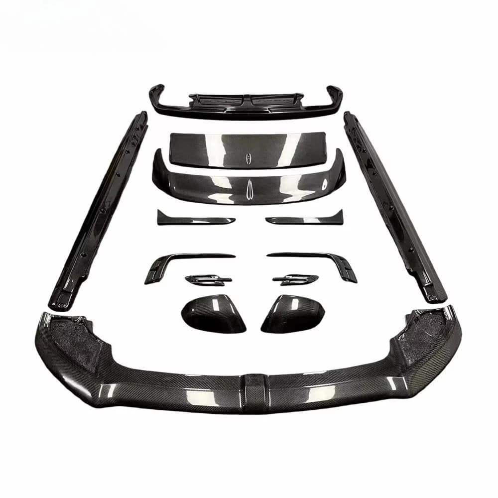 For Bentley Bentayga V8 Old Upgrade Body Kit with W12 Style Carbon Fiber Car Accessories