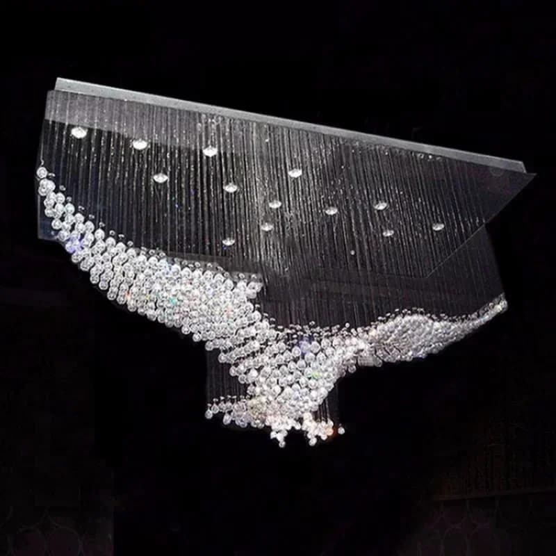 Ceiling Lamp Eagles Design Crystal Chandelier LightHall Cristal Lamp Home Lighting for hotel villa