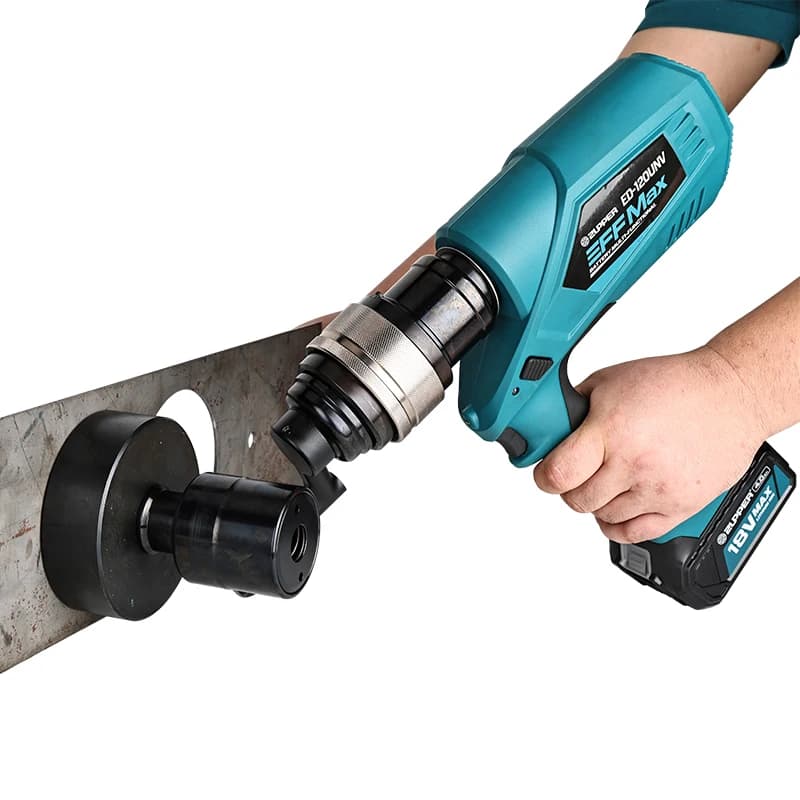 ZUPPER ED‑120UNV Multifunctional Cordless Battery Hydraulic Tool Hydraulic Punching Cable Lug Crimping Cutting Tool 120kN Power