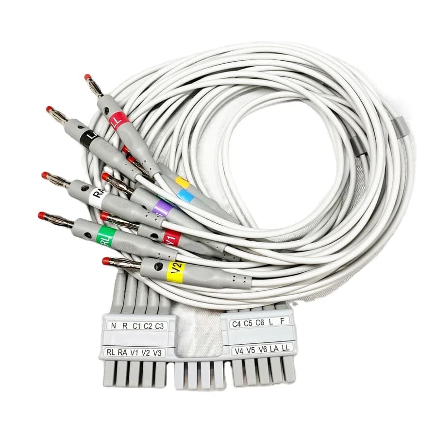 230 10-Lead ECG/EKG Cable Medical Consumables for ELI 250C & ELI 350 EKG Lead Wires Disinfecting Type EOS