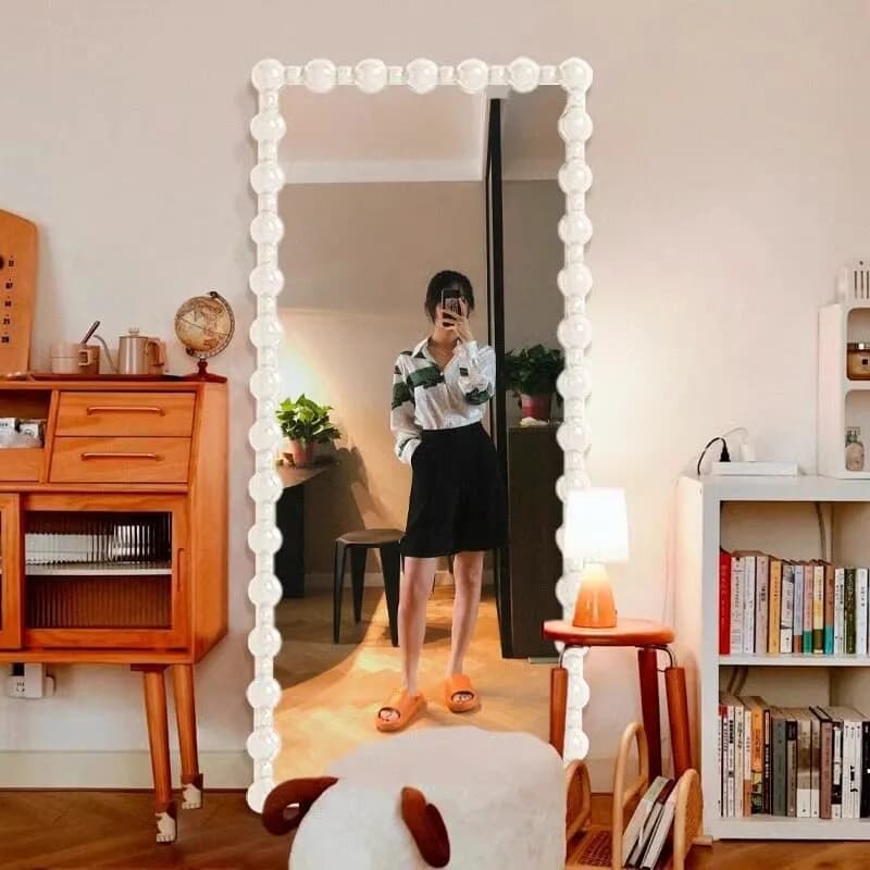 Modern Vanity Mirror Art Girls Luxury Nordic Star Irregular Cute Makeup Funky Mirror Portable Square Spiegel Wand Home Products