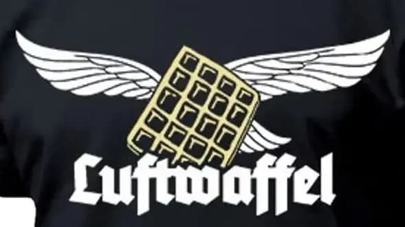 Humor Funny Luftwaffe Air Force Waffle Old German T-Shirt 100% Cotton O-Neck Short Sleeve Summer Casual Mens T-shirt Streetwear