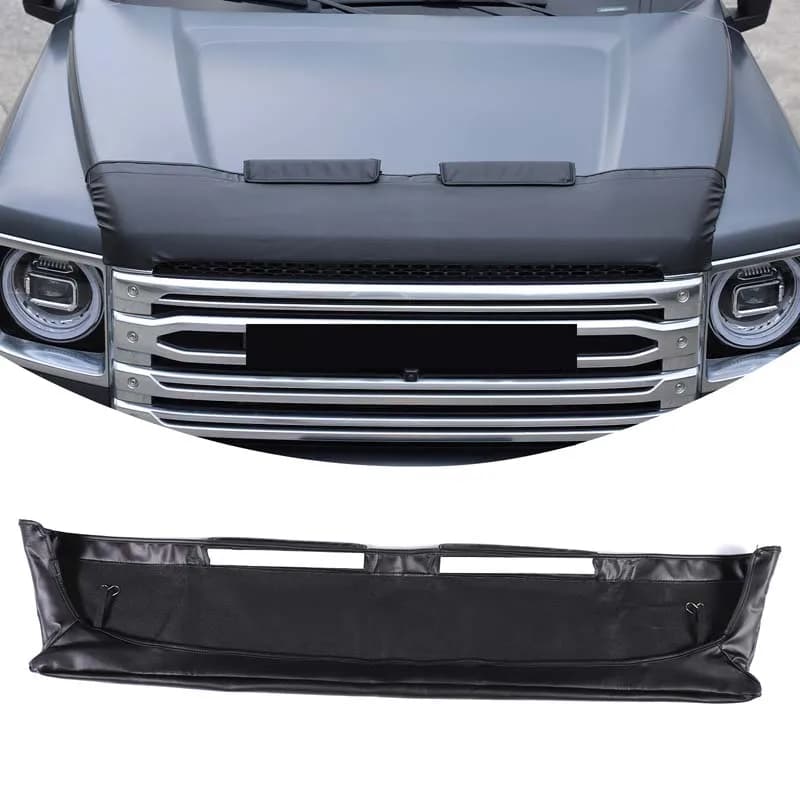 Leather Front Bonnet Stone Guard Anti-Scratch Car Hood Front Protector Cover Hood Sand Guard Car Supplies For Haval H9 2024-2026