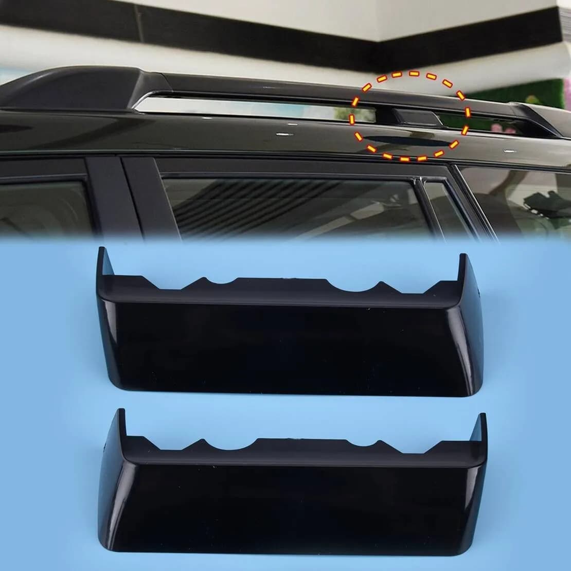1 Pair Black Roof Rack Center Middle Cover Fit For Toyota Prado FJ150 2010-2018 Land Cruiser Roof Rail Trim Cap Car Part