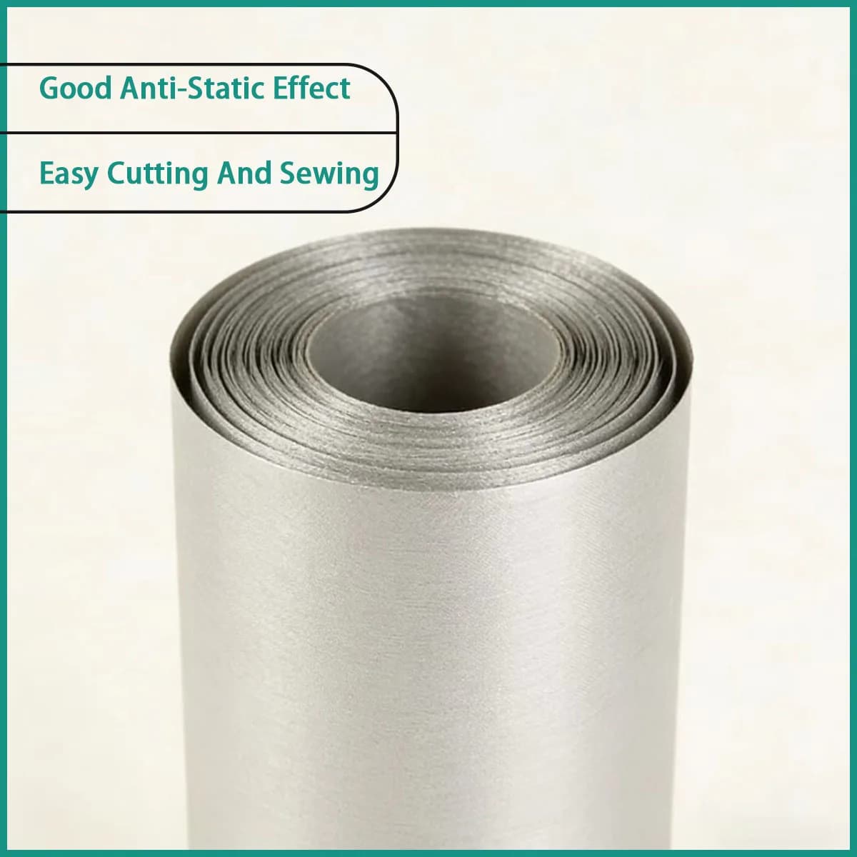 Silver Gray Faraday Fabric 0.5×1.1m to 1.1×3m Anti Static Signal Shielding Cloth for Electronic Protection Isolation Application