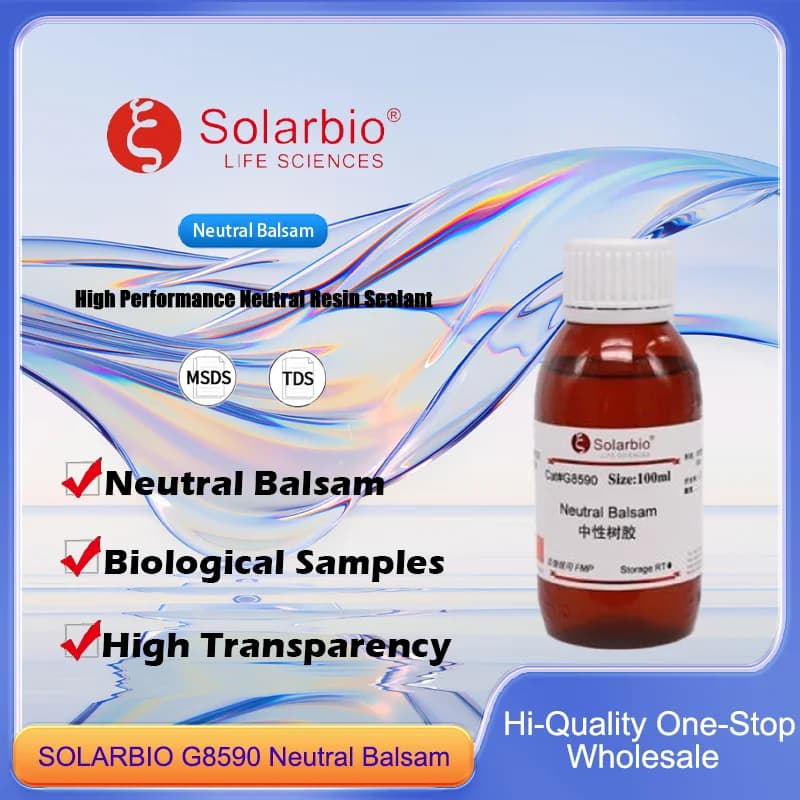 SOLARBIO G8590 Neutral Balsam Resin for Mounting and Preservation of Biological Samples Original Product