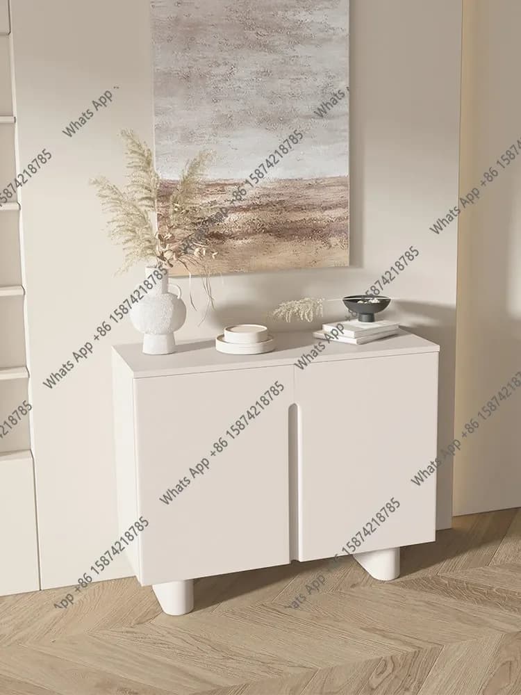Xx Modern And Simple Entrance To The Door, Multi-layer Shoe Cabinet, Cream Style Solid Wood Living Room, Entrance Cabinet, Parti