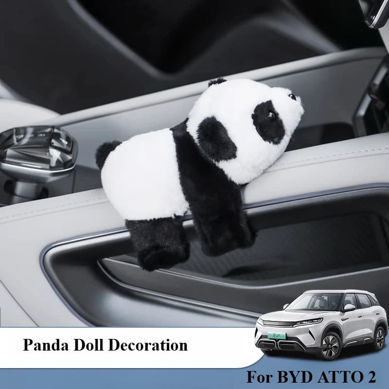 For 2024 2025 BYD ATTO 2 Yuan up Special Car Cute Interior Panda Doll Central Control Decoration Supplies Panda Ornaments