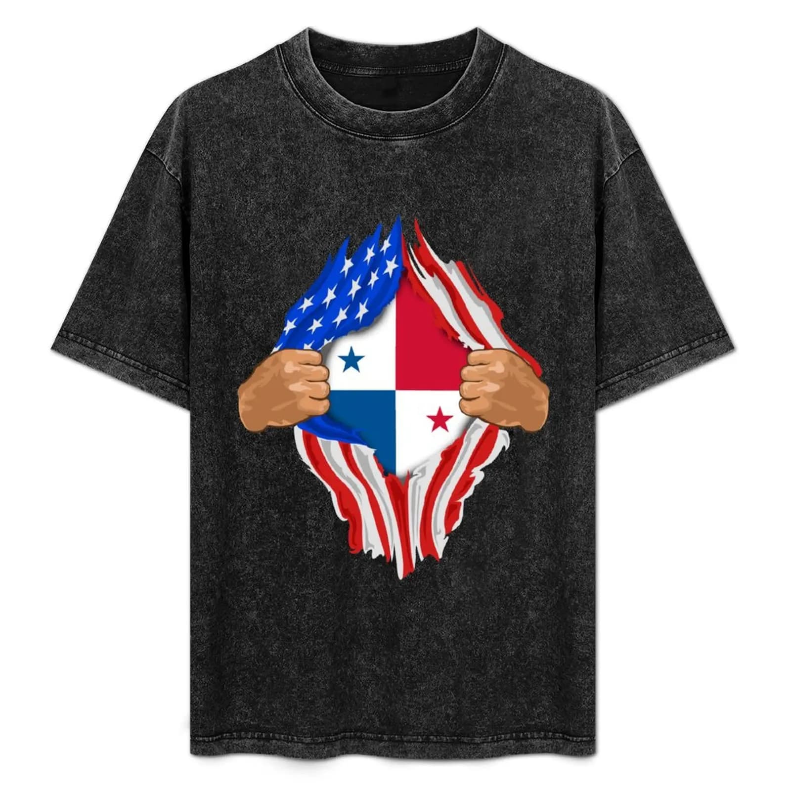 Panamanian Blood Inside Me Design | Panama Flag Gift T-Shirt Casual Trendy Streetwear Tee Shirt