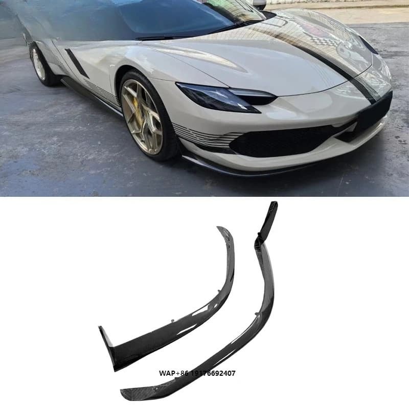 Auto Parts OEM Style Dry Carbon Fiber Automotive Accessories Front Bumper Front Lip Spoiler for  296