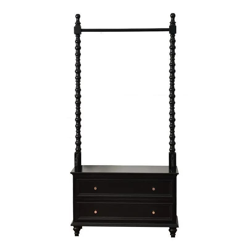 Hanger floor-to-ceiling chest household American bedroom clothes coat rack bedside table integrated