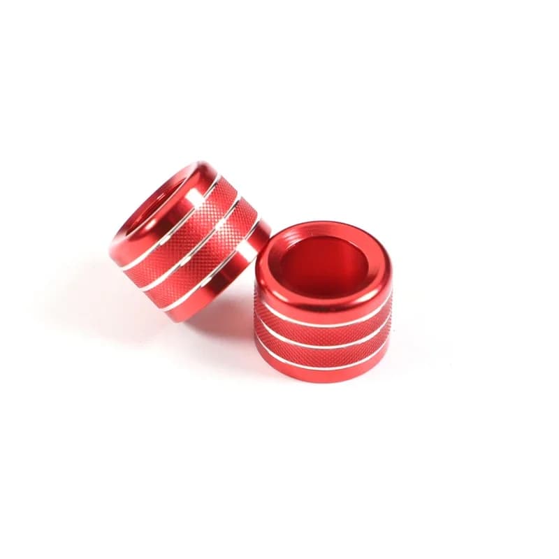 For 2016-2022 Fiat 500 aluminum alloy red car styling car volume media knob ring sticker car interior protection accessories