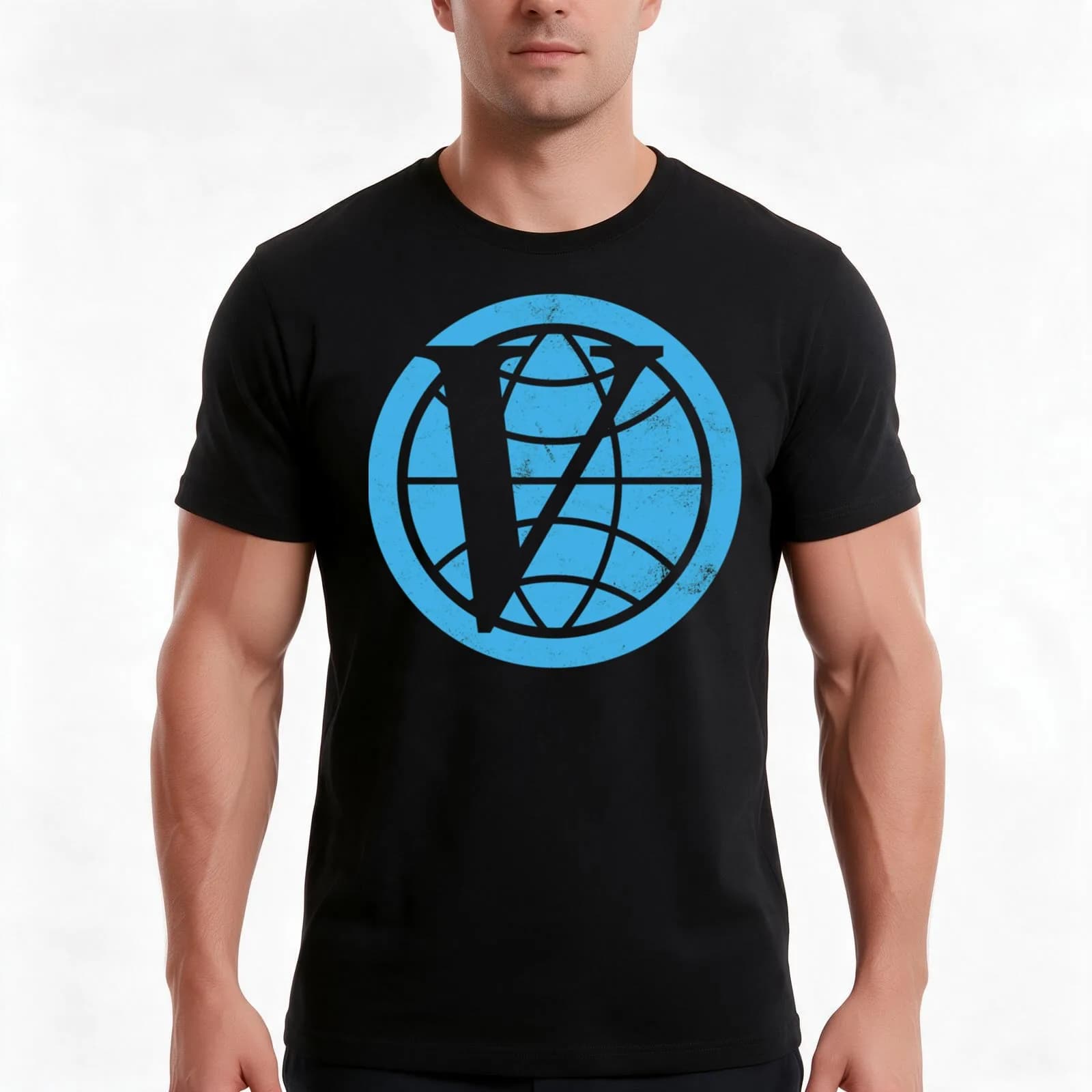 Venture Industries logo — The Venture Bros. T-Shirt, Summer Casual Cotton Tee, Oversized Streetwear Tops, Vintage Graphic Print