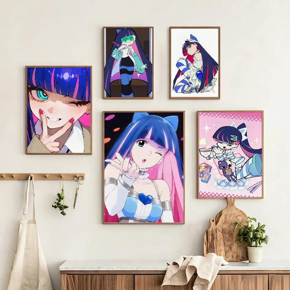 Cute S-Stocking Anime Customizable HD Self Adhesive Waterproof Wall Art Poster