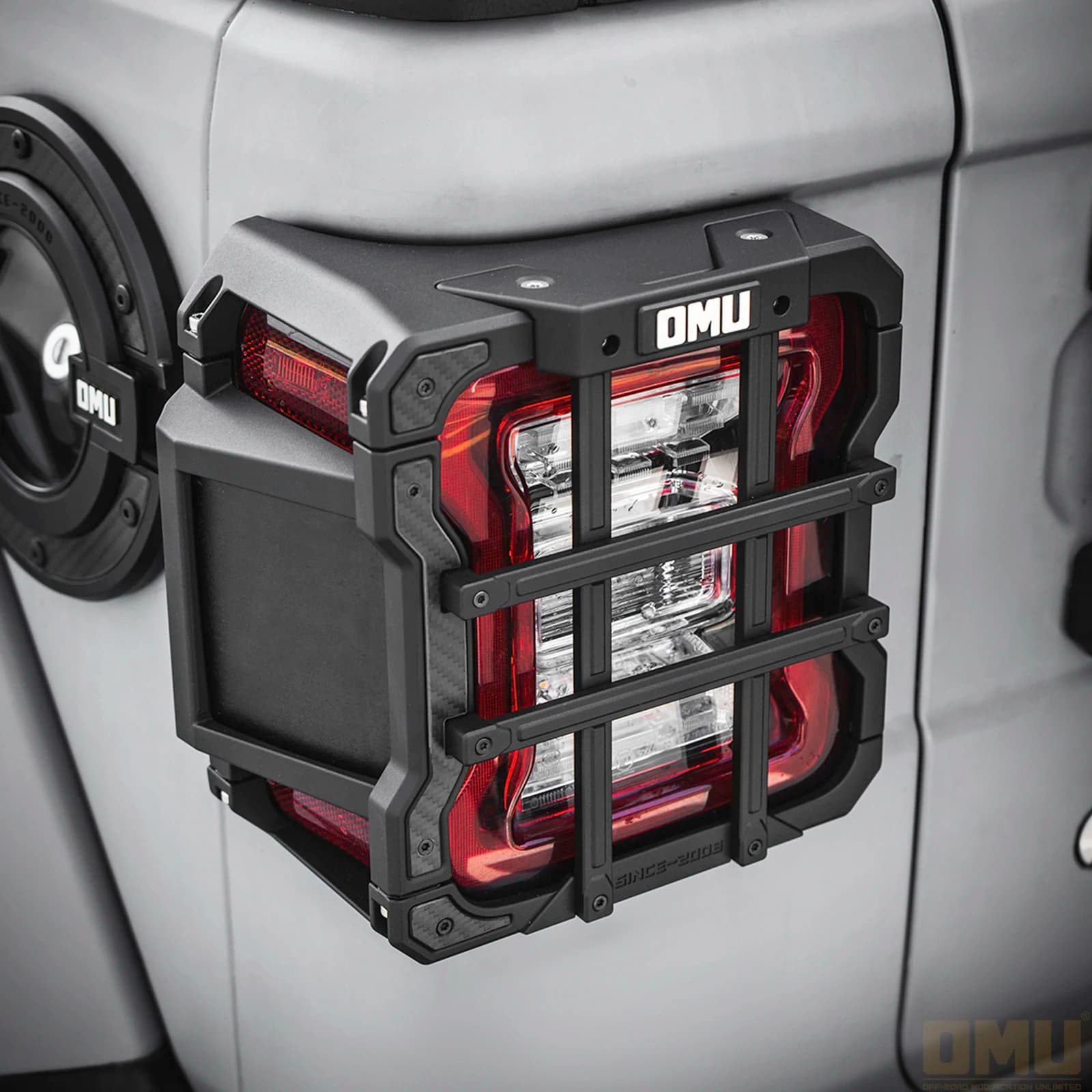 OMU Genesis Aluminum Taillight Guard Cover For Jeep Wrangler JL Taillight Guard Protector Accessories